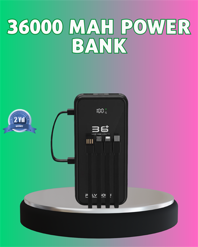 Yüksek Kapasite Taşınabilir Şarj Aleti Çoklu Kablo Çıkışlı