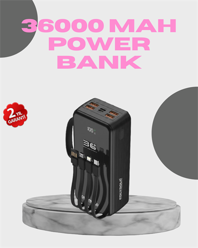 Yüksek Kapasiteli Powerbank Hızlı Şarj ve Kablosuz Destekli