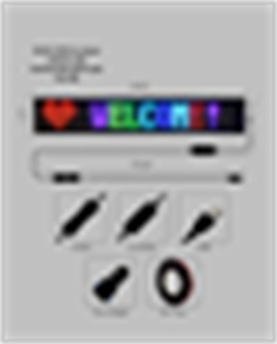 Yüksek Parlaklık Ayarlı RGB LED Ekran Kayan Yazı ve Grafik Destekli Esnek Panel