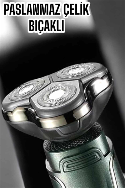 Yüksek Performanslı 3 Başlıklı Profesyonel Tıraş Makinesi