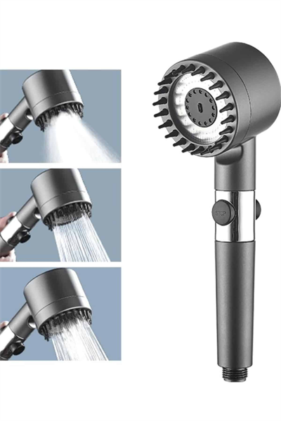 Yüksek Performanslı Masaj Etkili Su Tasarruflu Duş Başlığı Krom Kaplama Uzun Ömürlü