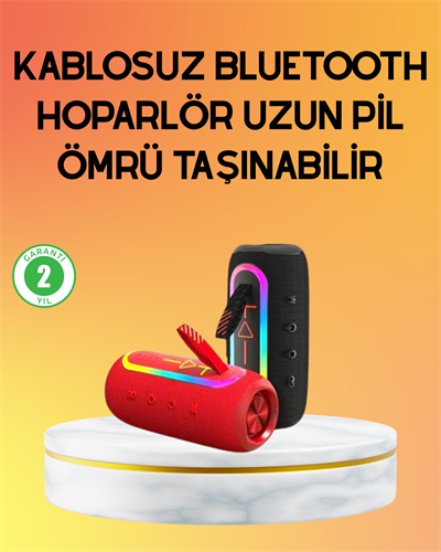 Yüksek Ses Kaliteli Kablosuz Hoparlör LED Işıklı