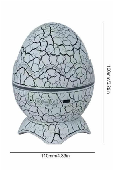 Yumurta Görünümlü Masa ve Gece Lambası Renk Değiştirebilen Projektör