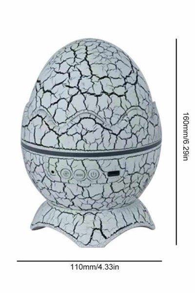 Yumurta Görünümlü Masa ve Gece Lambası Renk Değiştirebilen Projektör