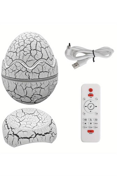 Yumurta Görünümlü Masa ve Gece Lambası Renk Değiştirebilen Projektör