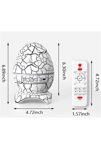 Yumurta Şeklinde Su Dalgalı Bluetooth Speaker Lamba Renkli Şarjlı