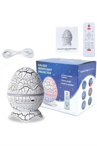 Yumurta Şeklinde Su Dalgalı Bluetooth Speaker Lamba Renkli Şarjlı