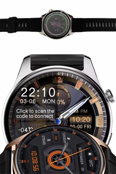 Yuvarlak Kasa 46mm Akıllı Saat Android Ve IOS Uyumlu Uyku ve Sağlık Takibi