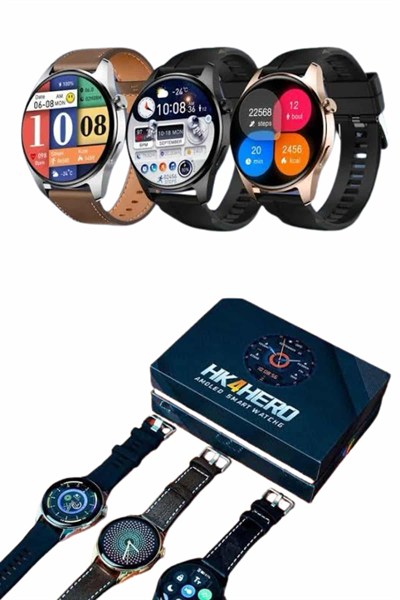 Yuvarlak Kasa 46mm Akıllı Saat Android Ve IOS Uyumlu Uyku ve Sağlık Takibi