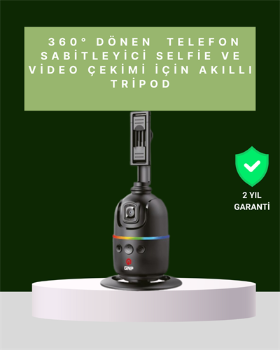 Yüz Takipli 360° Akıllı Gimbal Telefon ve Aksiyon Kamera Uyumlu