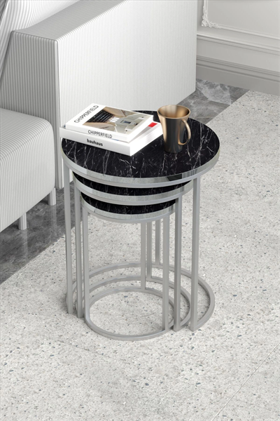 ZİGON SEHPA C LÜX GÜMÜŞ BENDİR