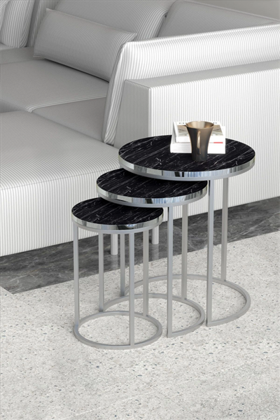 ZİGON SEHPA C LÜX GÜMÜŞ BENDİR