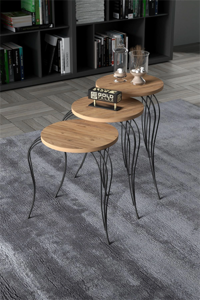 ZİGON SEHPA LÜKENS ANTRASİT CEVİZ