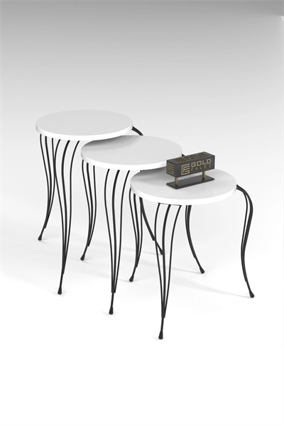 ZİGON SEHPA LÜKENS BEYAZ