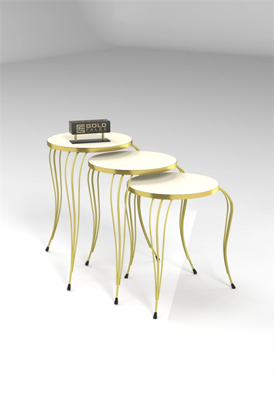 ZİGON SEHPA LÜKENS GOLD KREM