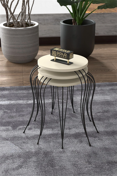 ZİGON SEHPA LÜKENS KREM