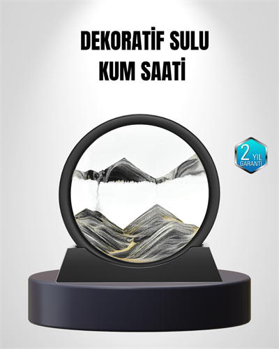 Zarif Cam Kum Saati – Ofis, Ev ve Raf Dekoru için Estetik Tasarım