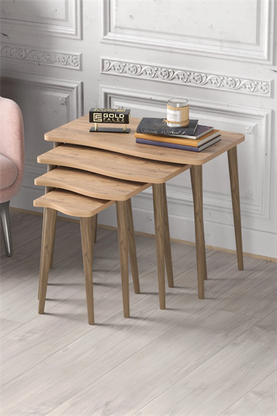 Zigon Sehpa Ahşap 4lü Atlantik Çam KR