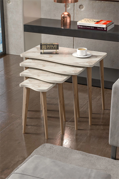 Zigon Sehpa Ahşap 4lü Efes KR