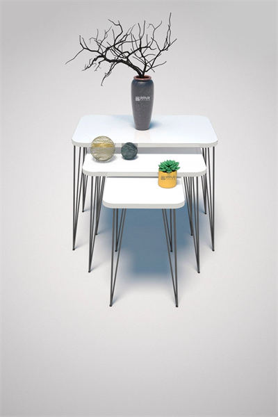 Zigon Sehpa Kr Beyaz Tel