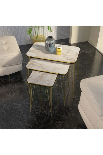 Zigon Sehpa Kr Çift Gold Efes Tel