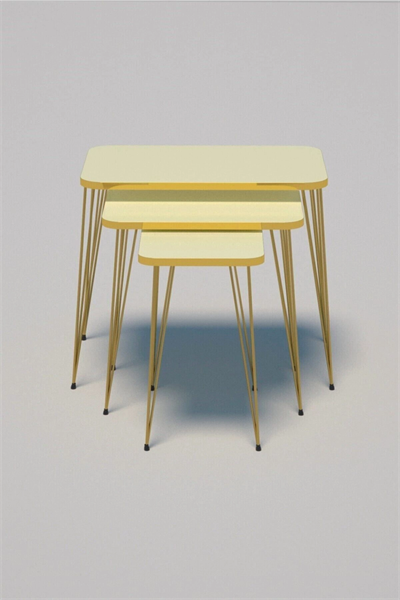 Zigon Sehpa Kr Gold Krem Tel