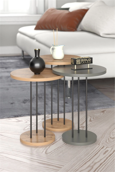 Zigon Sehpa Terra Ceviz Antrasit