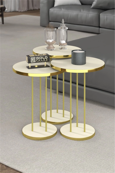 Zigon Sehpa Terra Gold Krem