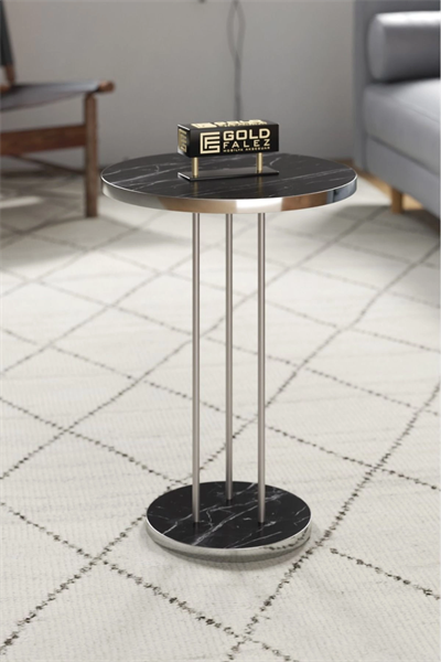 Zigon Sehpa Terra Gümüş Bendir