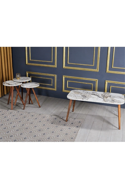 Zigon Sehpa Ve  Orta Sehpa Set  Torna Kr Efes