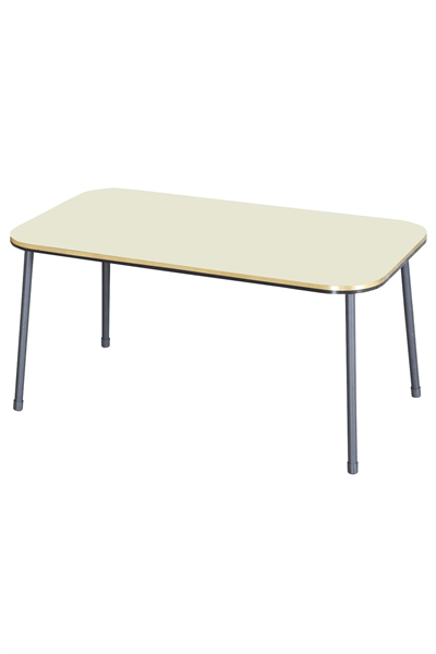 Zigon Sehpa Ve Orta Sehpa Kr Set Siyah Metal Ayak Çift Altın Krem