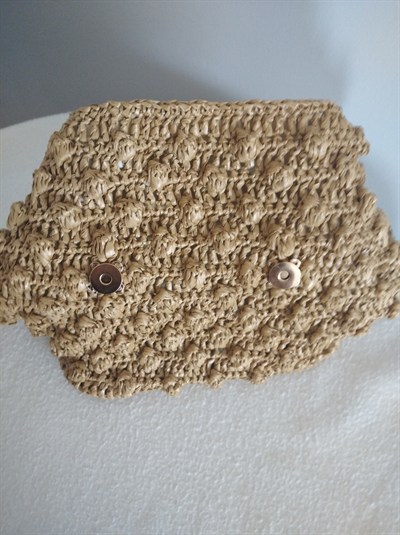 Çanta özel bir rafya ip olan milano