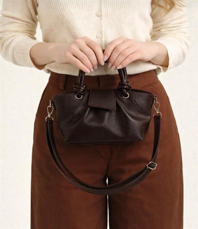 Rugan Çanta, Düğüm Detaylı Çanta, Parlak Çanta