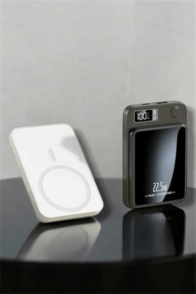 iOS Uyumlu 22.5W Hızlı Şarj Magsafe Powerbank Dijital Göstergeli 10.000 mAh