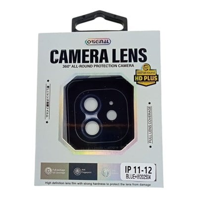 iPhone 11 / 12 / 12 Mini Uyumlu Safir Kamera Koruyucu Lens Mavi Renk