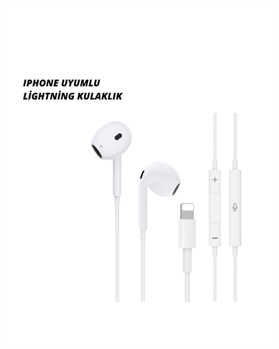 iPhone 14 ve altındaki modellerle uyumlu Kablolu kulaklık