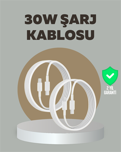 iPhone iPad Airpods Uyumlu 30W Type-C to Lightning Kablo