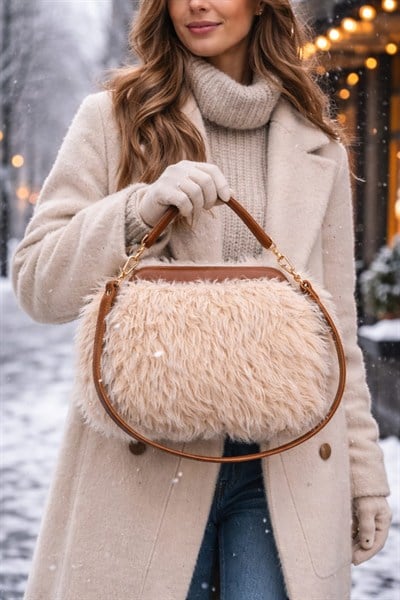 Luna Peluş Omuz Çantası 