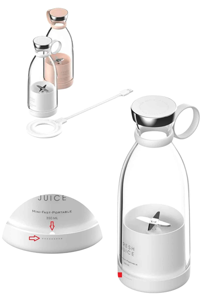 u Geçirmez Kablosuz Şarjlı Dayanıklı Taşınabilir Mini Blender