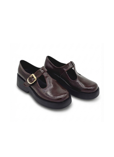 LUVESTA Burgundy Crush Platform Mary Jane