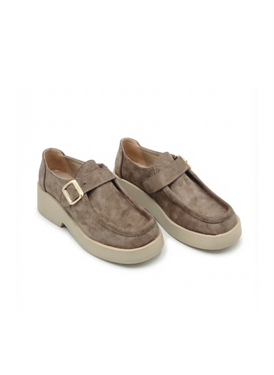 LUVESTA Soft Süet Kalın Tabanlı Monk Strap Ayakkabı