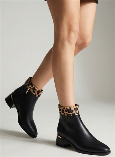 luvestashoes fermuarlı bilek Leopar detaylı bot