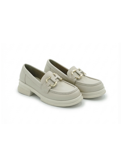 Toka Detaylı Loafer Bej
