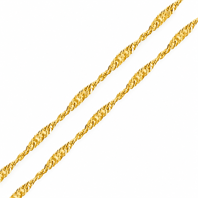 Gümüş Gold 45 Cm Singapur Zincir