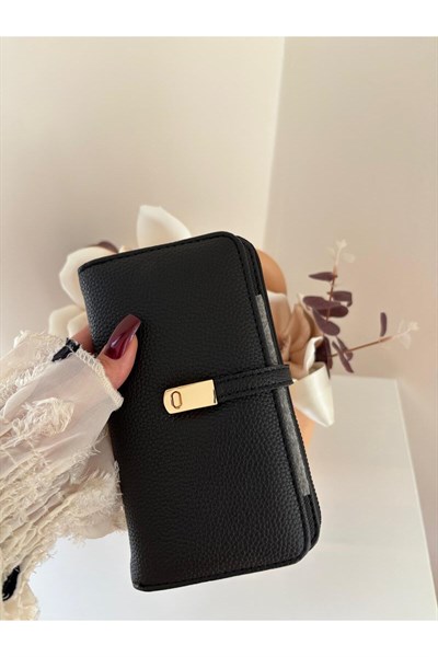 Kadın Telefon Bölmeli Suni Deri Cüzdan