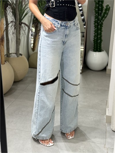 Clara Fermuar Detaylı Jean 