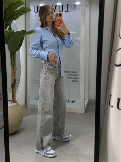 Dolly Duble Paça Jean Gri