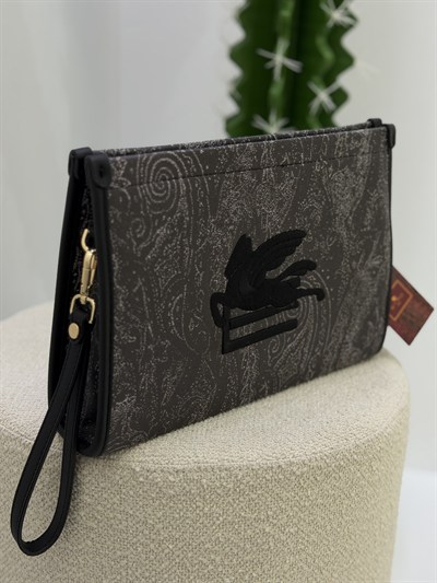 İthal Orj Marka Clutch Çanta Siyah