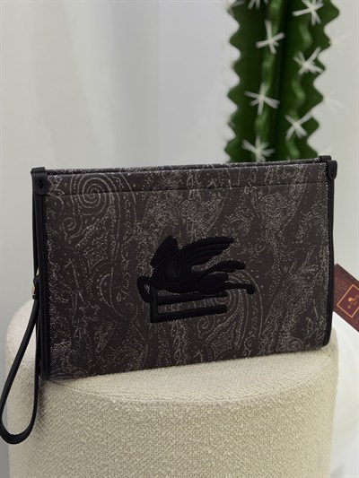 İthal Orj Marka Clutch Çanta Siyah