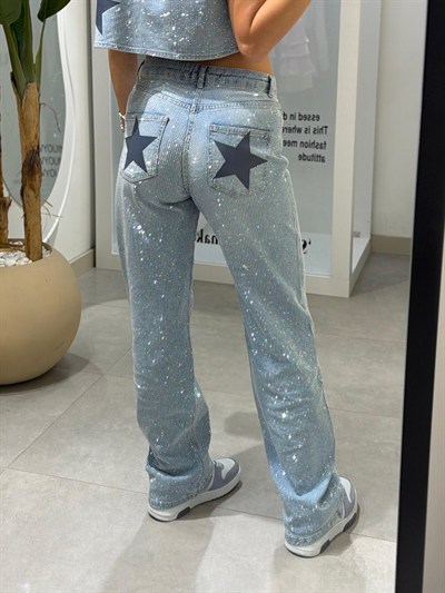 Jules Full Taşlı Denim Tasarım Takım